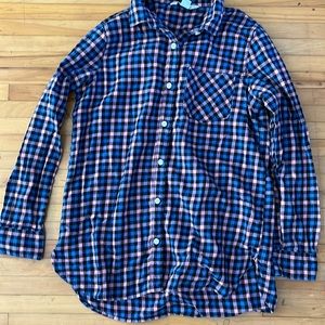 Womens Old Navy Flannel Button Up sz M